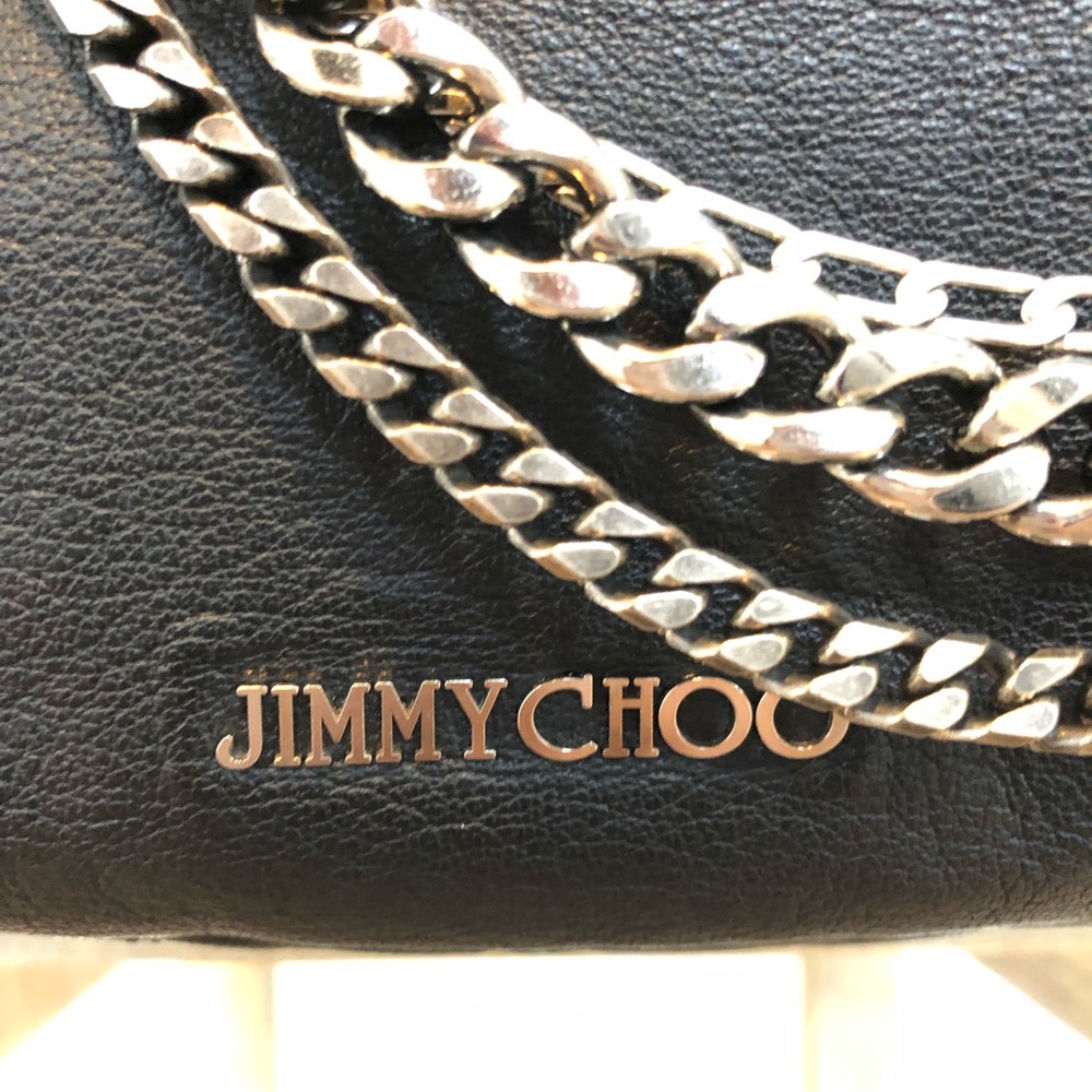 Jimmy Choo Black Chain Leather Hobo Bag - Picture 3 of 3